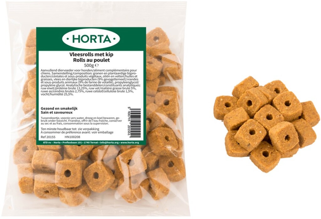 Vleesrolls met kip 500g