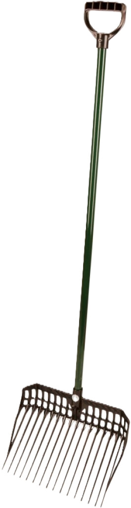 Fourche à copeaux EcoFork noir avec manche