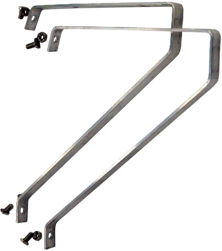 Lot de 2 supports d'étagère en aluminium - ral9005