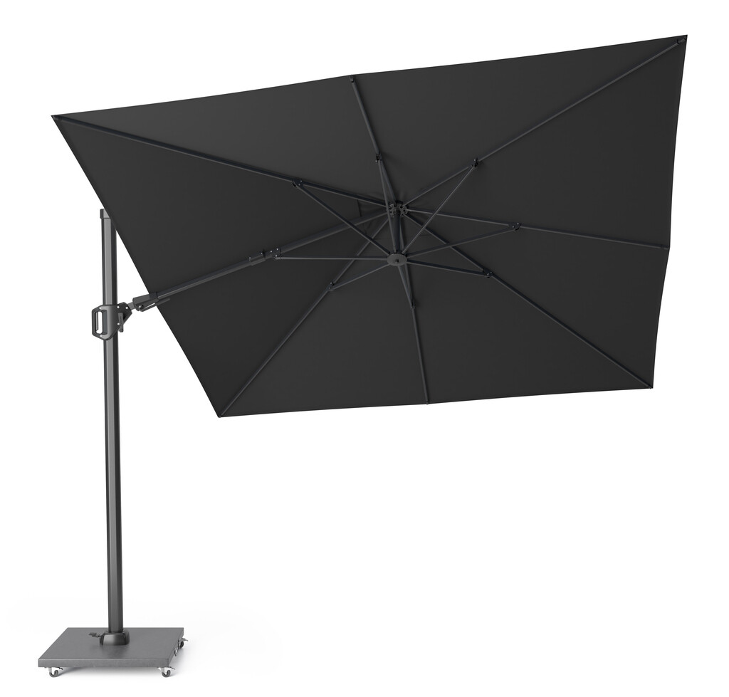 Parasol flottant Challenger T² Premium 3x3 - Structure Anthracite/Tissu Faded Black