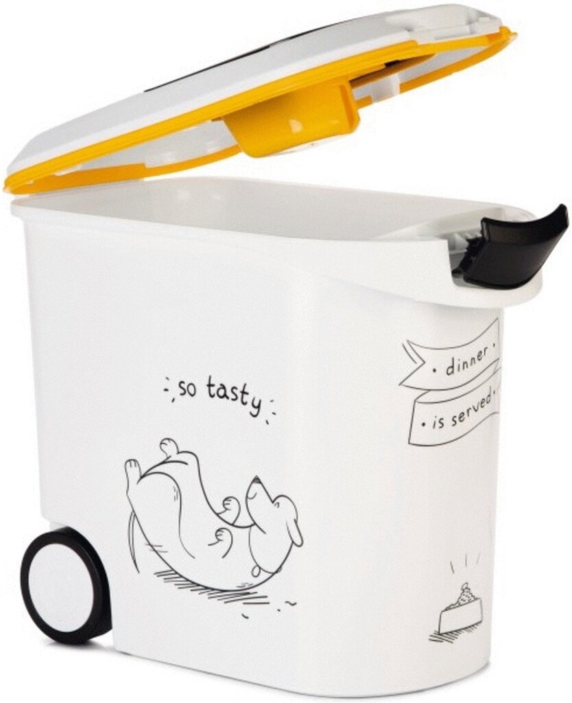 Récipient à nourriture - Blanc - Dinner is served - Chien - 35L Récipient à nourriture - Blanc - Dinner is served - Chien - 35L