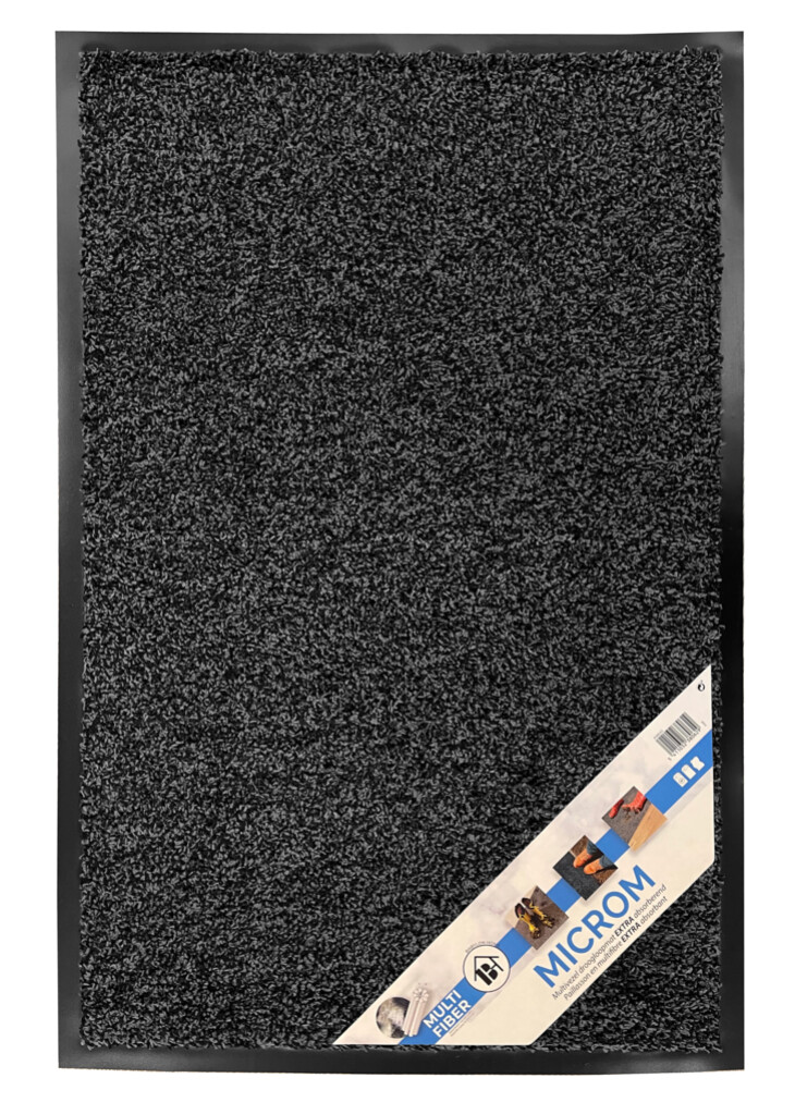 Microm fleximat met boord 40x60cm grijs + klever