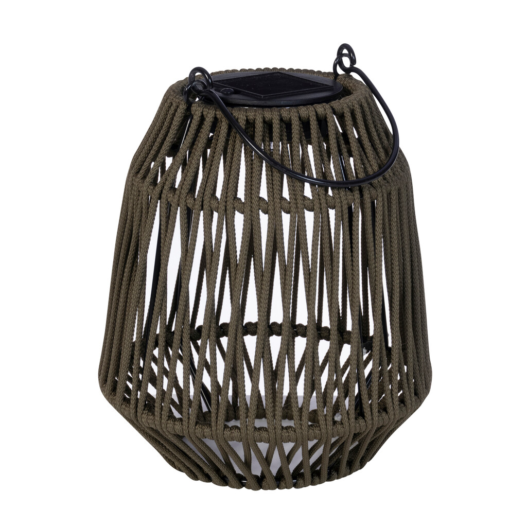 Solar Bilbao rope table lamp green 5LM