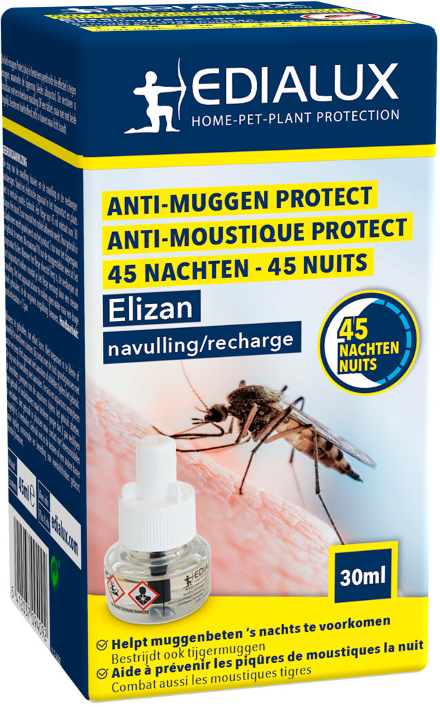 Elizan anti-moustiques protect 45 nuits recharge