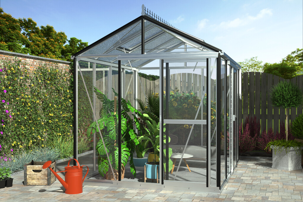 Serre Flexi modèle 1A Aluminium - 2,25 x 3,00 x 2,62m