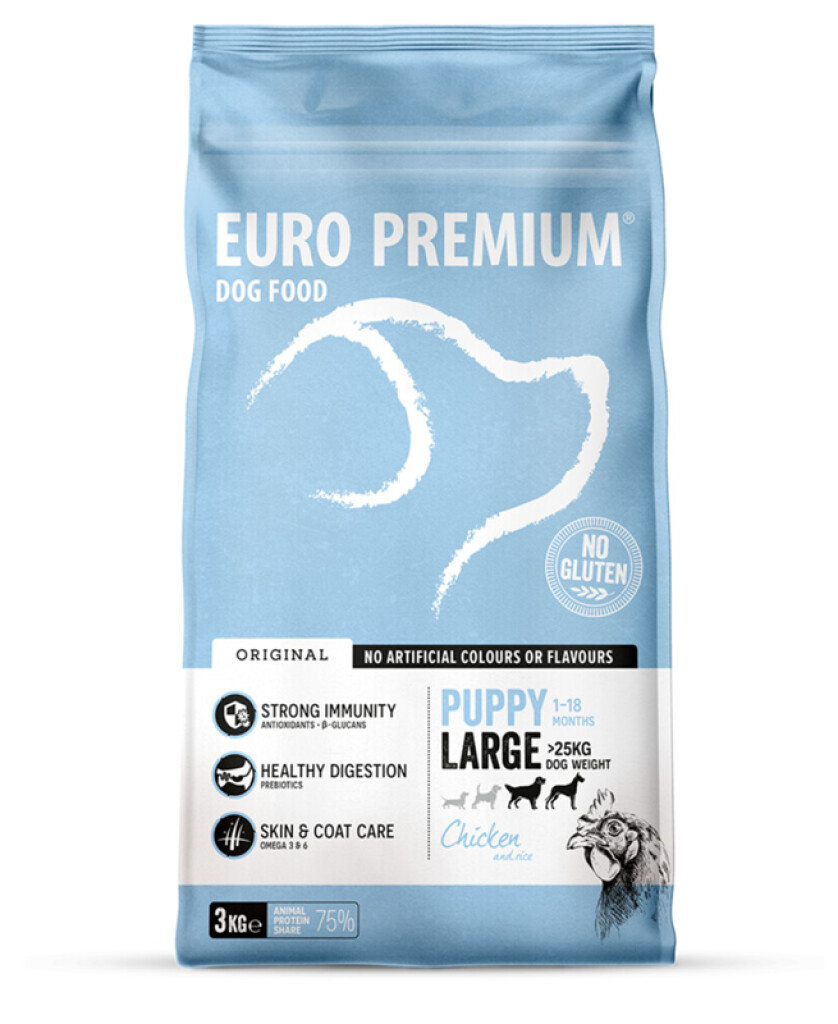 Large puppy chicken & rice 3kg