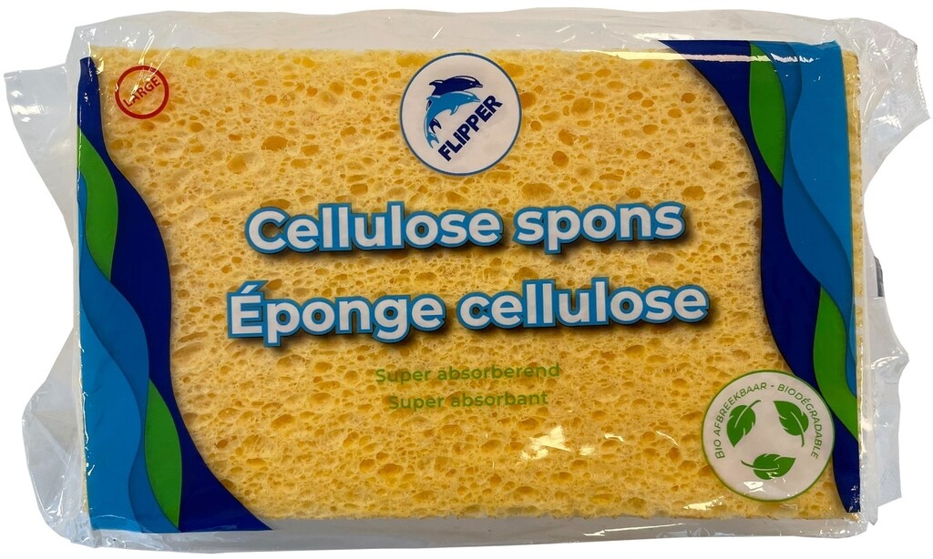 Spons cellulose flipper groot 160x100x45