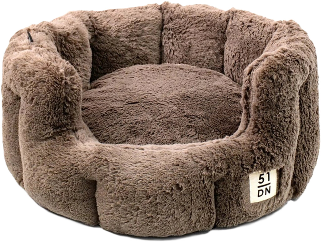 Supersoft Round Softbed Dark Brown S