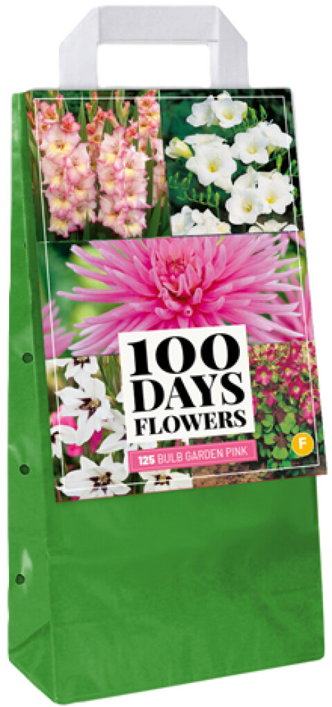 Draagtas 125 bloembollen 'bulb garden pink'
