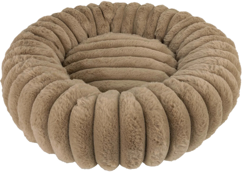 Panier Rond Côtelé Chat Ribba Brun