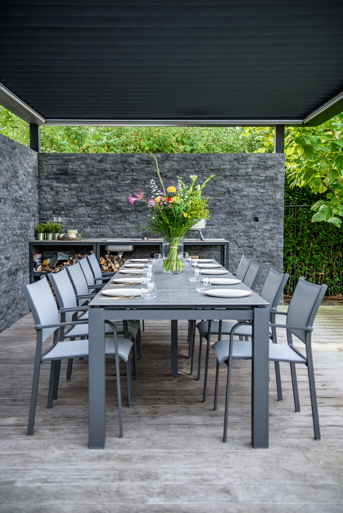 Table extensible Optimum avec chaises Tosca