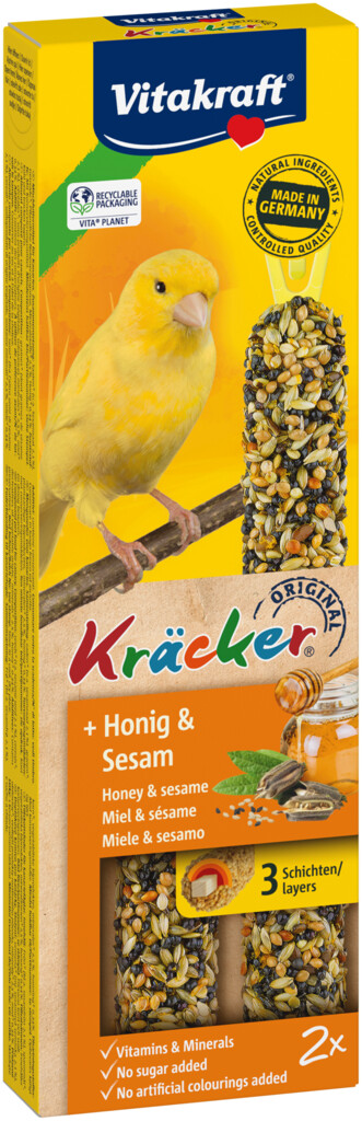 Kräcker® Original kanarie met ei en graszaad 2 stuks Kräcker® Original kanarie met ei en graszaad 2 stuks