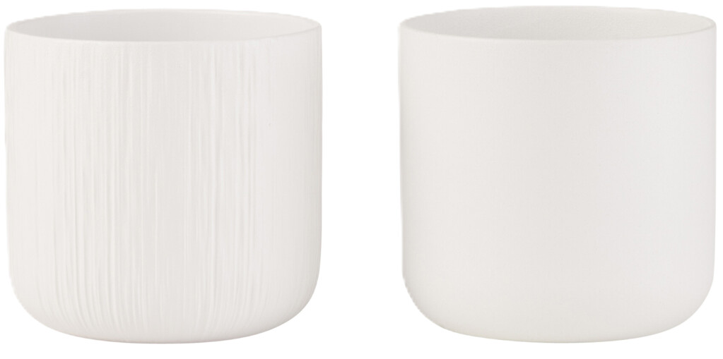 Câchepot gen céramique blanc medium assortiment de 2