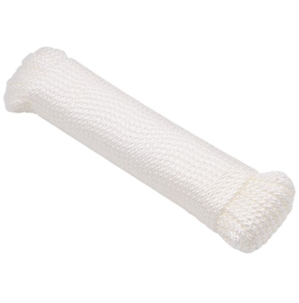 Wit nylon touw, 20 meter.