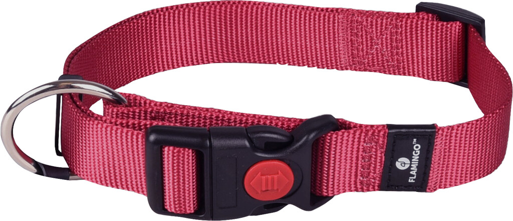 Collier Ziggi Rouge Cérise L 45-65 cm 25 mm
