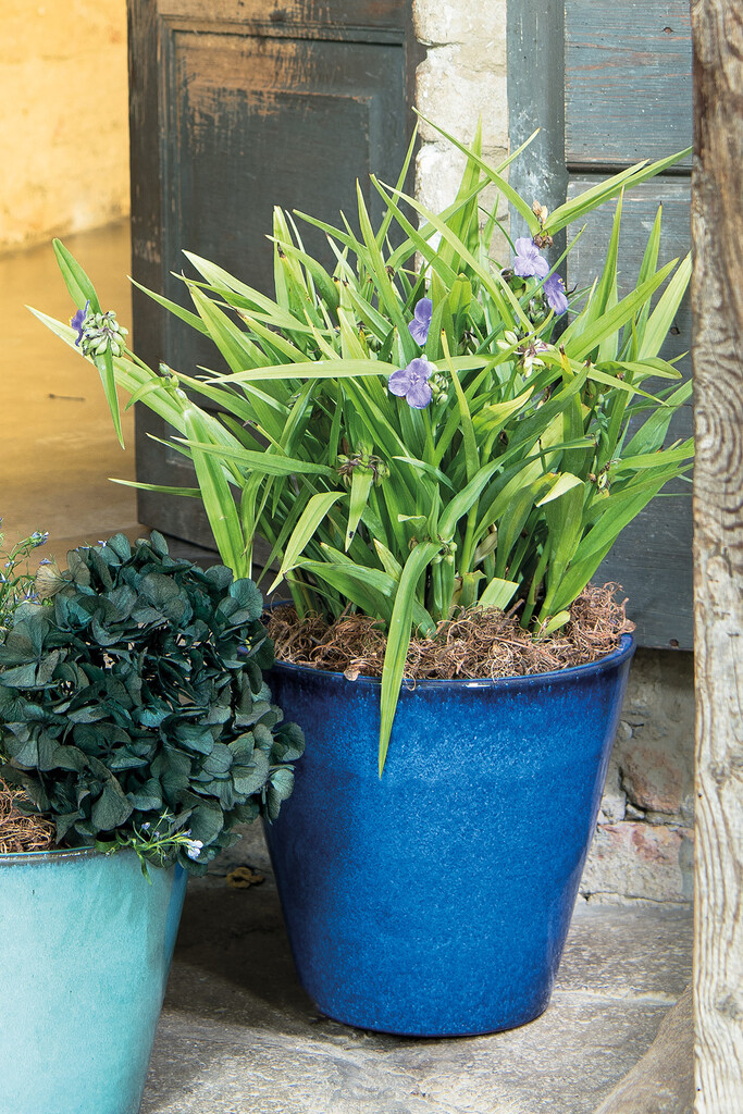 Pot de fleurs Kinfolk Bleu 29,5xh25,5cm