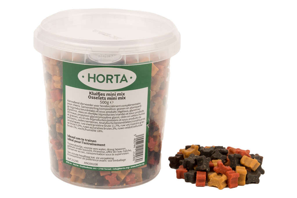 Kluifjes mini mix 500 gr (pot)