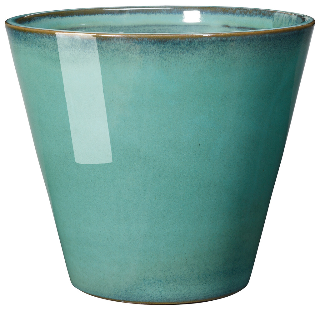Bloempot Kinfolk Turkoois 29,5xh25,5cm Bloempot Kinfolk Turkoois 29,5xh25,5cm