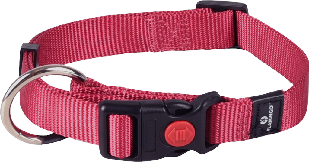 Halsband Ziggi Kersenrood M 40-55cm 20mm Halsband Ziggi Kersenrood M 40-55cm 20mm