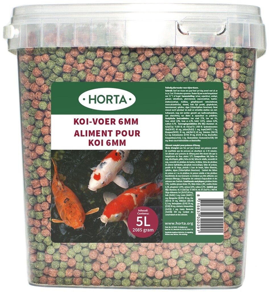 Nourriture pour koi 5 litres 6 mm/2085g