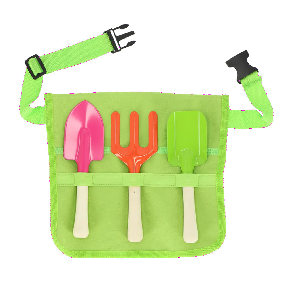Kindertuingereedschapsgordel roze
