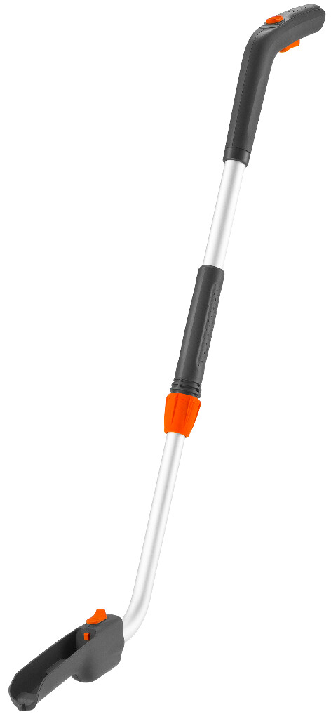 Telescopische steel met wielen voor grasschaar