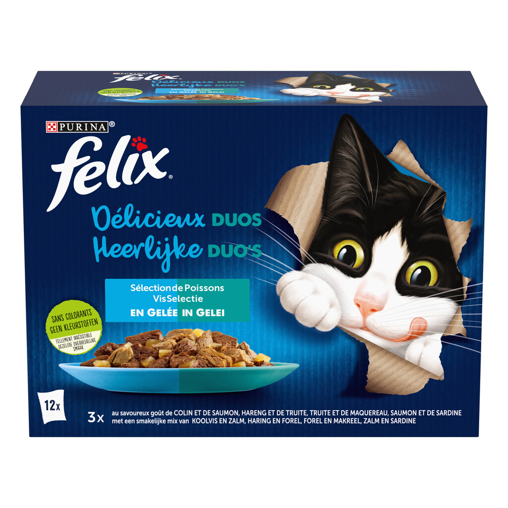 Délicieux Duo De Poissons En Gelée 12x85gr Délicieux Duo De Poissons En Gelée 12x85gr