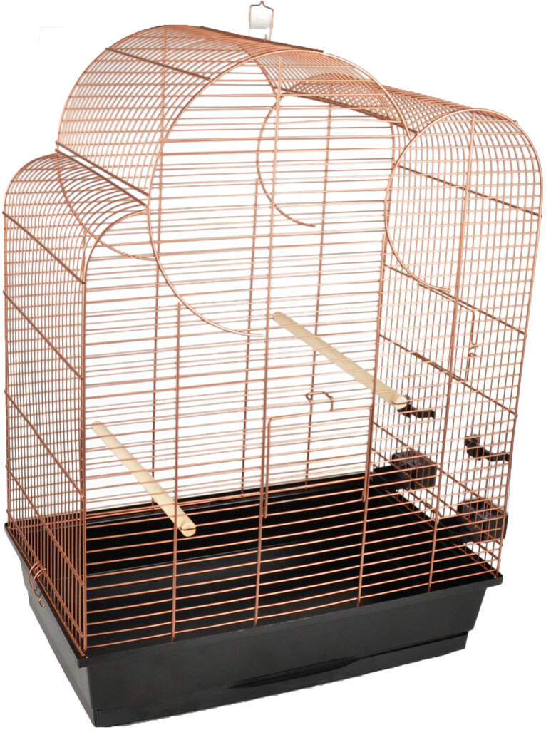 Cage pour perruche Wammer 1 cuivre noir 54cm L x 34cm L x 75cm H