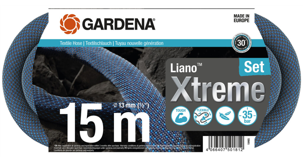Textielslang Liano™ Xtreme 15m Set