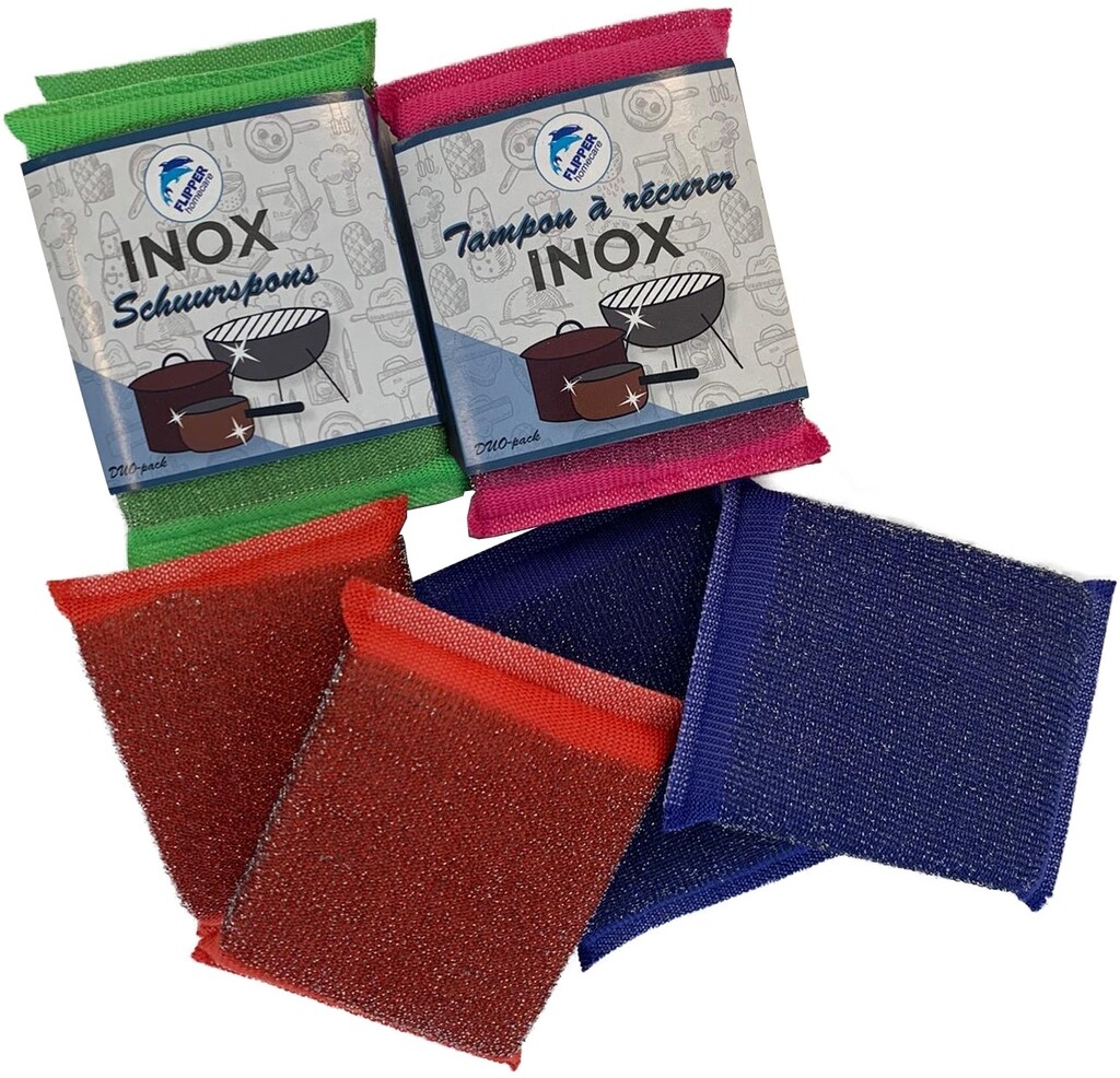 Microtex inox schuurspons colormix