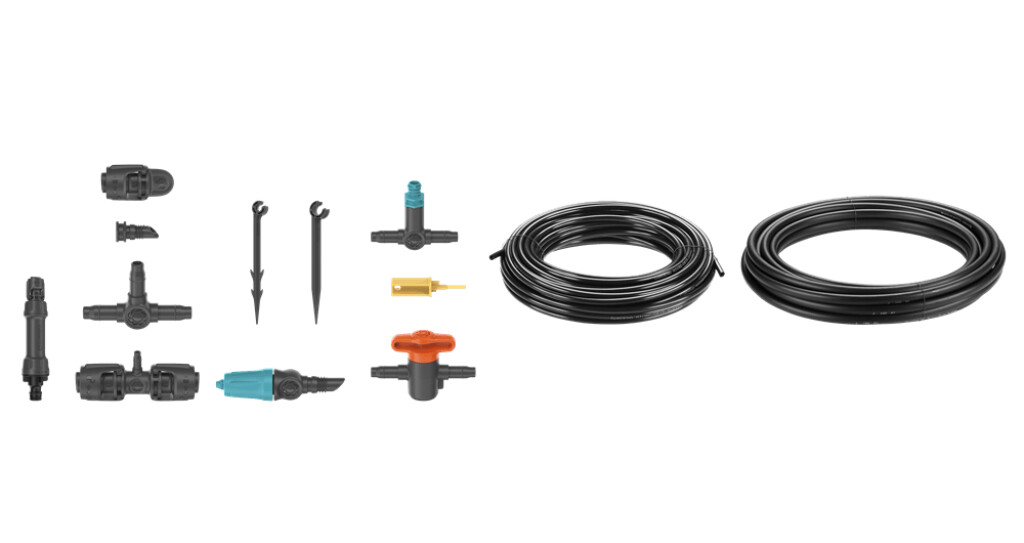 Micro-Drip-Bewatering Startset voor terras Micro-Drip-Bewatering Startset voor terras