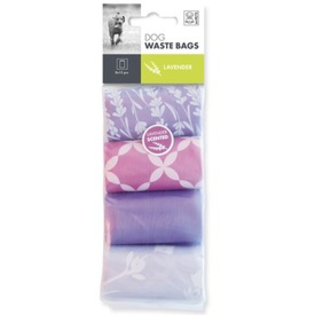 Sacs à déjections parfum de lavande 8x15 pièces Sacs à déjections parfum de lavande 8x15 pièces
