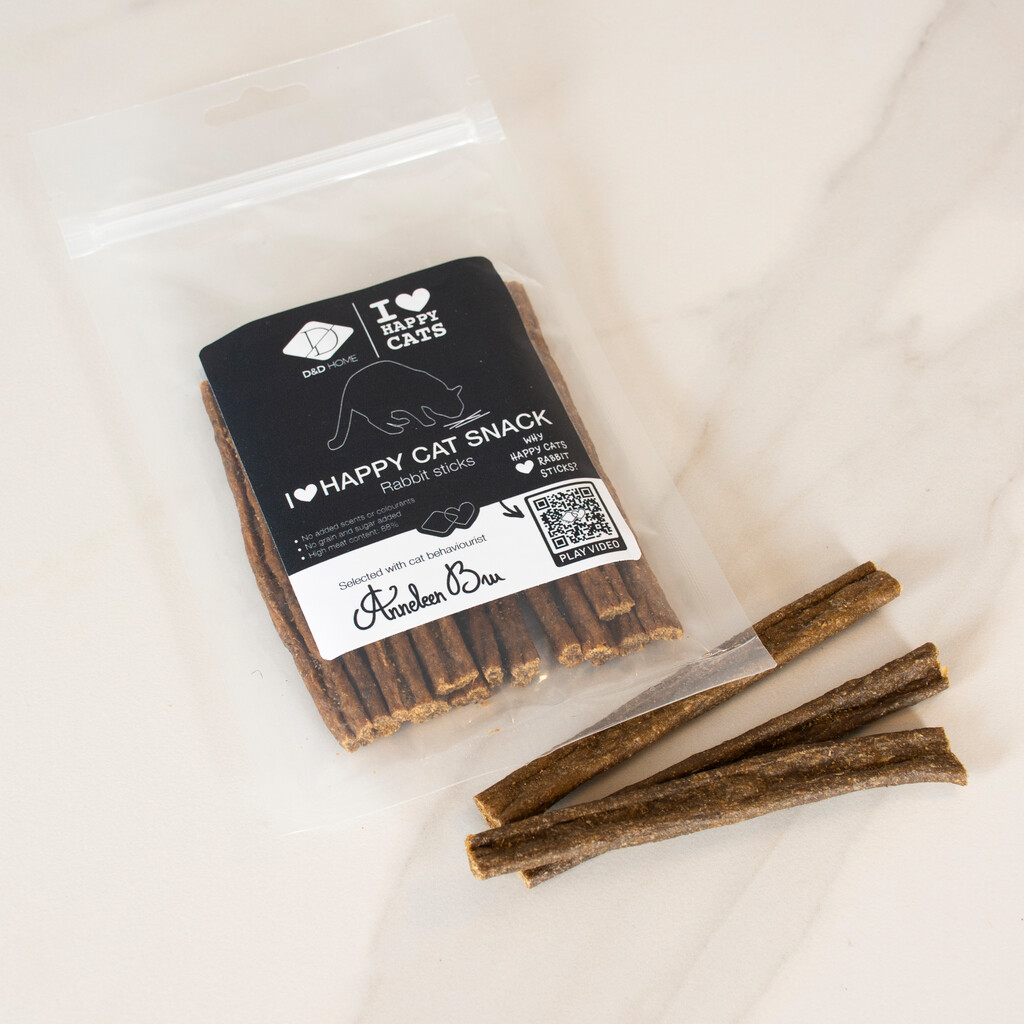 I Love Happy Cat Snack - Bâtonnets poulet/lapin 70g