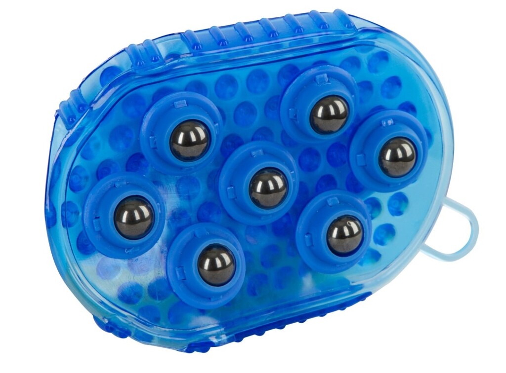 Etrille de massage bleu royal