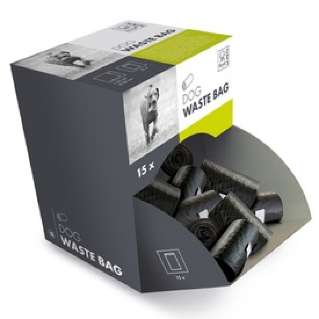 Display poepzakjes zwart 64 rolletjes
