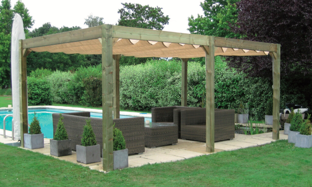 Basis zonneterras 318 x 318 cm