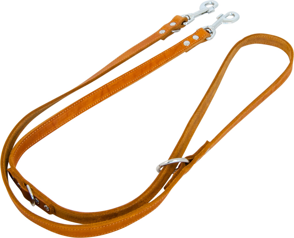 Dressuurlijn Vetleder Cognac 200x1,2cm