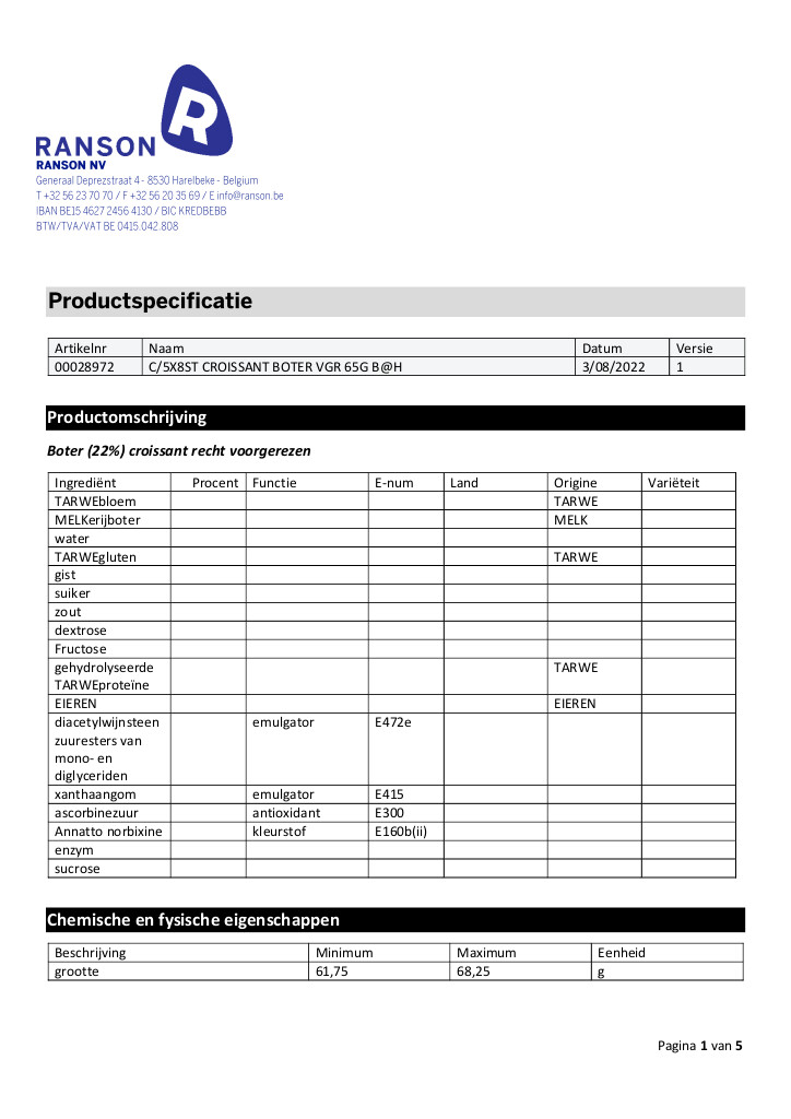 Botercroissant - 8 stuks