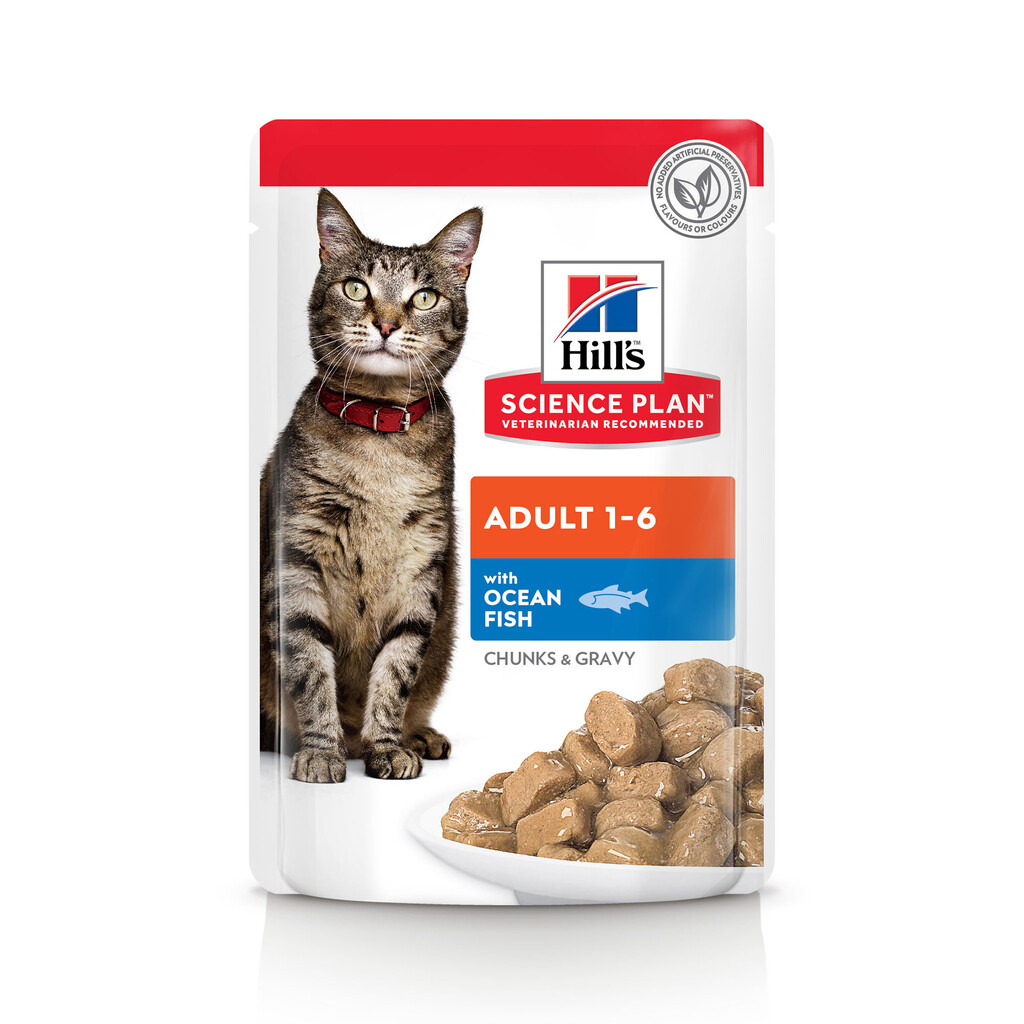 SP Adult sachets repas pour chat au poisson 85g