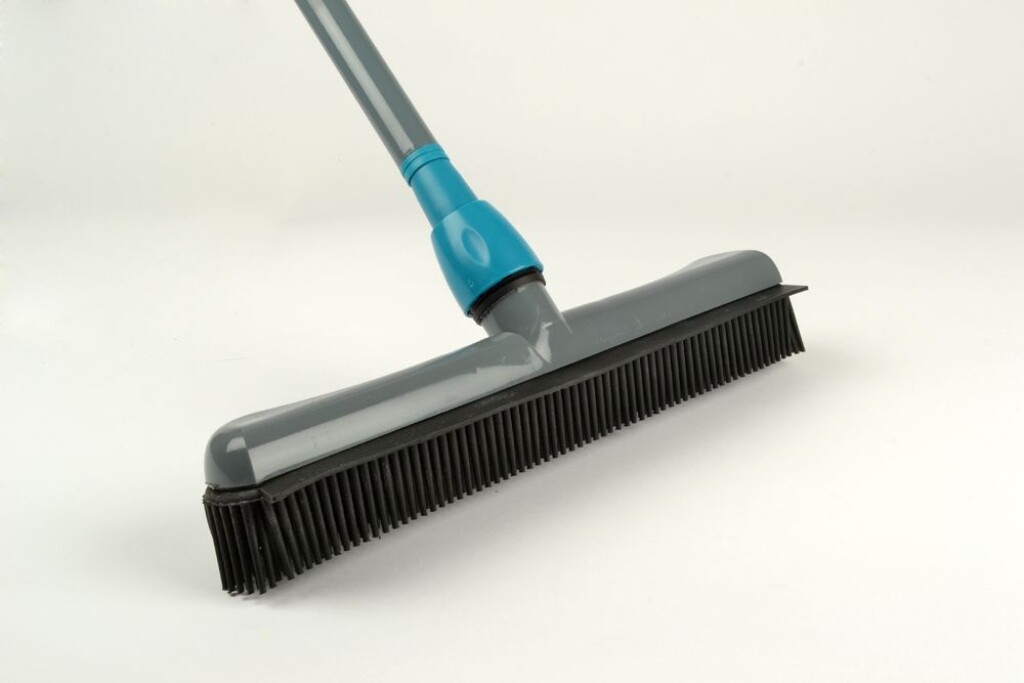 Linea classic rubber borstel + telescoop steel 1,30 m