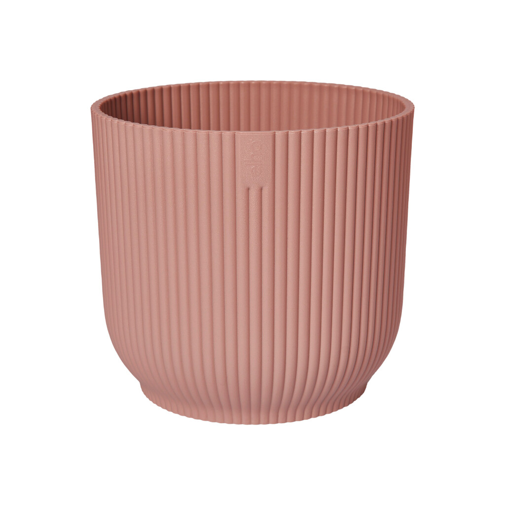 Pot de fleurs Vibes Fold rond 14cm rose délicat
