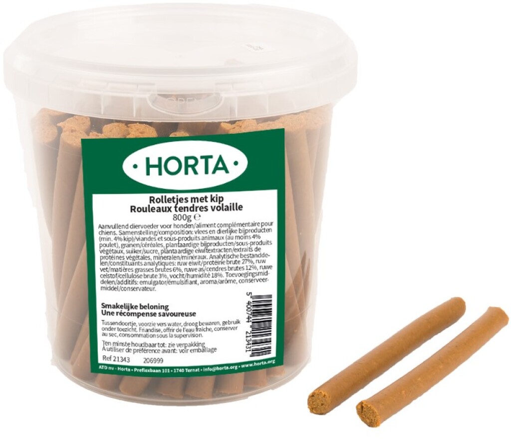 Rolletjes met kip 800g (pot) Rolletjes met kip 800g (pot)