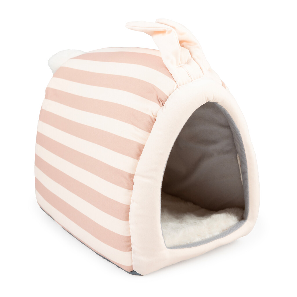 Striped konijnenhuis pluche