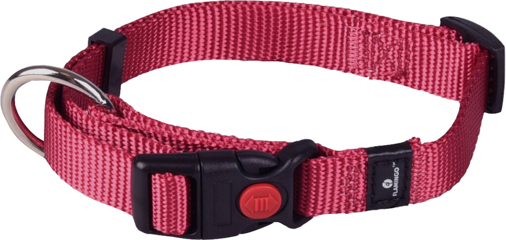 Collier Ziggi Rouge Cérise S 30-45cm 15mm