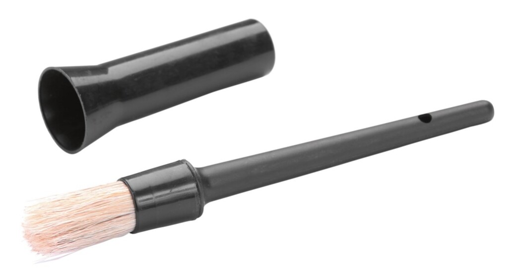 Hoefpenseel met dop, zwart 