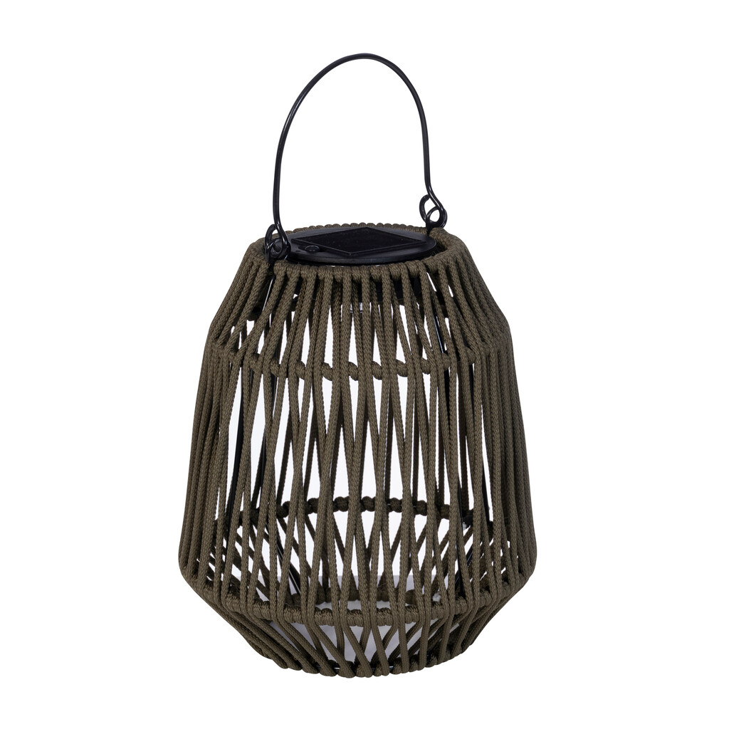 Solar Bilbao rope table lamp green 5LM 