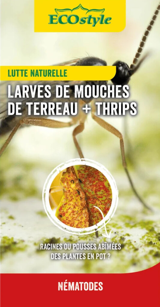 Nématodes contre les moucherons des terreaux : 25 millions de nématodes/25 m²
