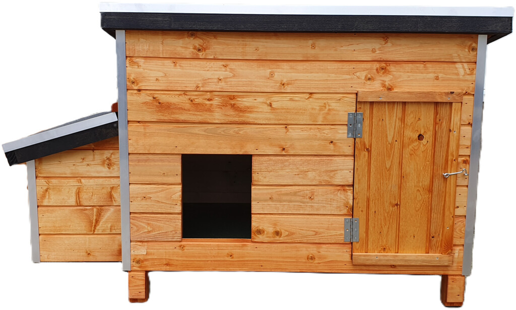 Kippenhok Bouwpakket Nr. 2 Bruin 126x64x79cm
