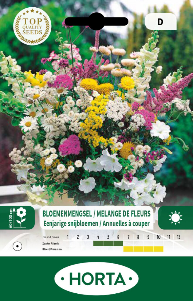 Mélange de fleurs annuelles à couper