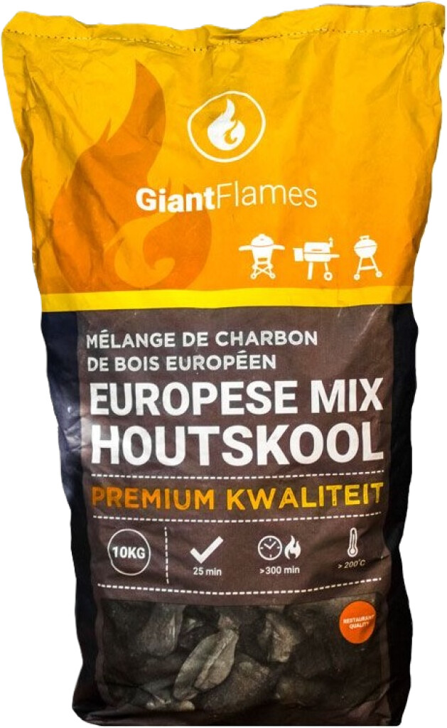 Mélange européen de charbon de bois pour restaurant sac de 10kg